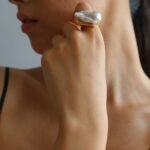 Beautiful Baroque Style Women Jewelry Pearl Ring