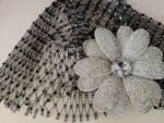 Big Flower Shape Headdress for Women Crystal Hollow Wedding Headpiece - Image 3