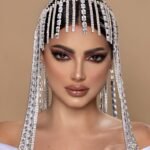 Bride Wedding Hair Accessories Rhinestone Long Hair Chain
